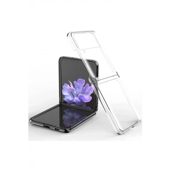 Samsung Galaxy Z Flip 3 Kılıf Fold TPU Silikon - Şeffaf