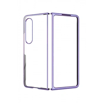 Samsung Galaxy Z Fold 4 Kılıf Fold Element Kapak - Mor