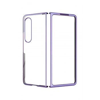 Samsung Galaxy Z Fold 4 Kılıf Fold Element Kapak - Mor