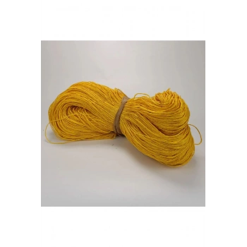 Sarı Renk Çile Kağıt İp Çanta Ipi Supla Ipi  No:59 - (550-600 gr)
