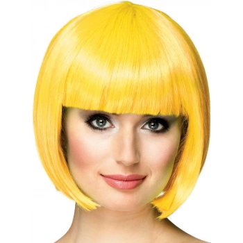 Sarı Renk Parti Peruğu Kısa Küt Saç (4887)