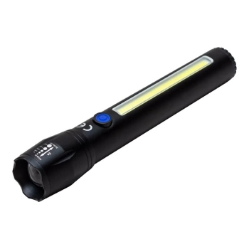 ŞARJ EDİLEBİLİR ZOOMLU COB LED EL FENERİ (4887)
