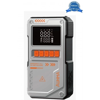 Şarjlı 10.000 Mah Akım Korumalı Taşınabilir Çanta Araç Akü Şarj Takviyeli Işıklı Hava Kompresörü Powerbankli