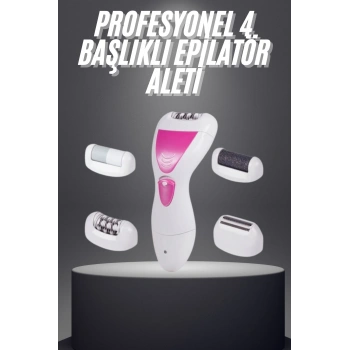Şarjlı Epilasyon Cihazı Çok Başlıklı Ayak Bakımına Uygun Epilatör Aleti