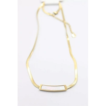 Sedef İtalyan Zincir Kolye - Altın