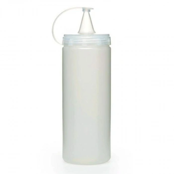 Şeffaf Kapaklı Sızdırmaz Yağlık Sosluk Şişesi Plastik Yağdanlık 400 ml. AP-9028 (4887)
