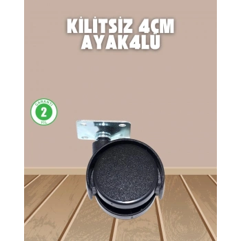 Sehpa Ve Ekipmanlar İçin Kilitsiz 4 Cm Ayak 4’lü