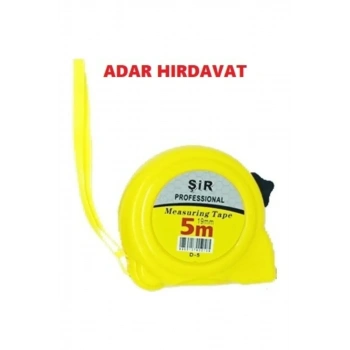 Şerit Metre Sarı Siyah Profesyonel 3x19Mm -ÖZŞ-8879