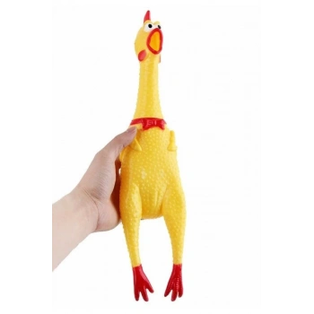 Sesli Horoz Eğlenceli Köpek ve Kediler İçin Sesli Öten Horoz Oyuncak 28 Cm