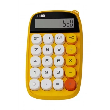 Sevimli Kare Tuşlu 10 Haneli Ldc Ekran Hesap Makinası Sarı