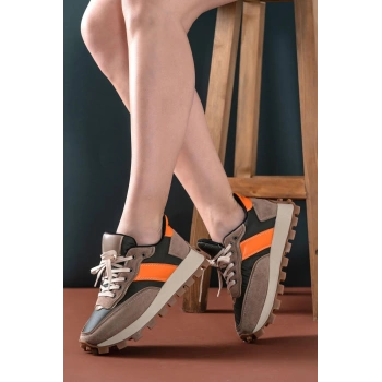 Sharon Yeşil Vizon Bağcıklı Spor Ayakkabı