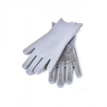 Sihirli Silikon Bulaşık Eldiveni Tırtıklı Magic Gloves Mutfak Banyo Temizleme