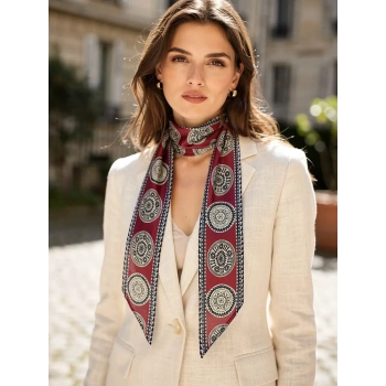 Şık Kombin Tamamlayıcı Kadın Saten Fular Günlük & Özel Gün – Hediye Olarak Alınır