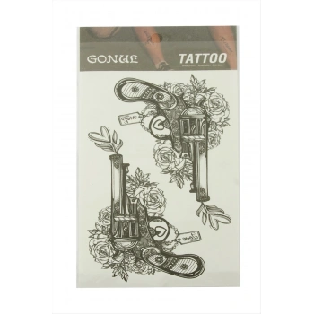 Silah Tattoo Dövme Sticker