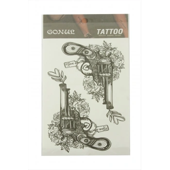 Silah Tattoo Dövme Sticker