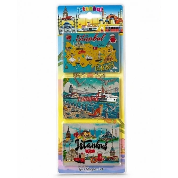 Silikon 3lü İstanbul Temalı Magnet Alk5810