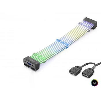 Silikon Işıklı Bükülebilir Argb Light Board 28 Pin - Siyah ND2803