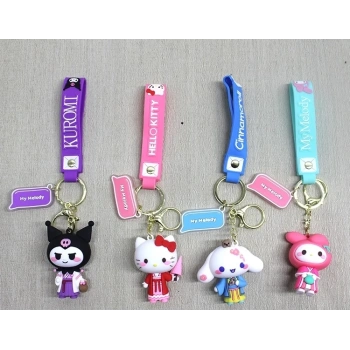 Silikon Kuromi Ve Hello Kitty Anahtarlık Alk4249
