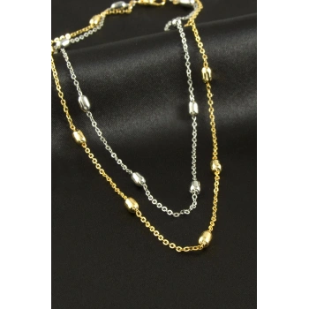 Silindir İkili Kolye