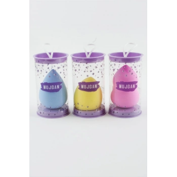 Silindir Kutu Yumurta Makyaj Süngeri 1 Adet