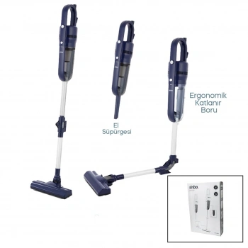 SİNBO SVC-8625 DİKEY ELEKTRİKLİ PRATİK SÜPÜRGE ERGOMİK KATLANABİLİR BORU - ESNEK HAREKET 600W MOTOR - 3 HEPA FİLTRE (4887)