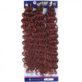 Sister Afro Dalgası Saç - Kızıl Bakır 350
