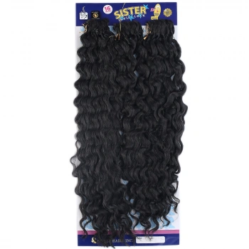Sister Afro Dalgası Saç-Koyu Kestane 2