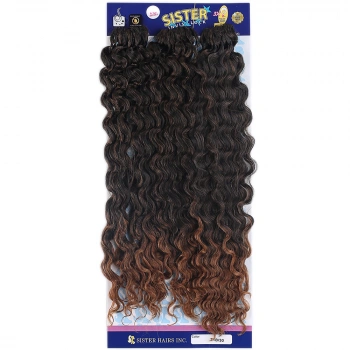 Sister Afro Dalgası Saç-Siyah Kahve Ombreli 1/30
