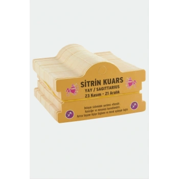 Sitrin Kuars & Yay Burç Bileklik Kartı