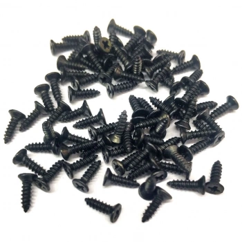Siyah 1000 Adet Klips Vidası 2,2x6,5 mm YHB - Konik Başlı Kutu, Sandık, Ayak, Askı, Mini Vida