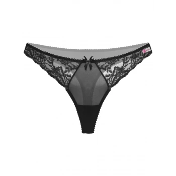 Siyah Dantelli Fantazi G String Külot