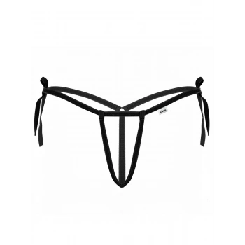 Siyah İpli Kadın Büyük Beden Fantezi G String