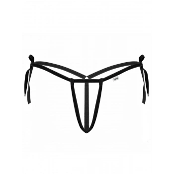  Siyah İpli Kadın Büyük Beden Fantezi G String