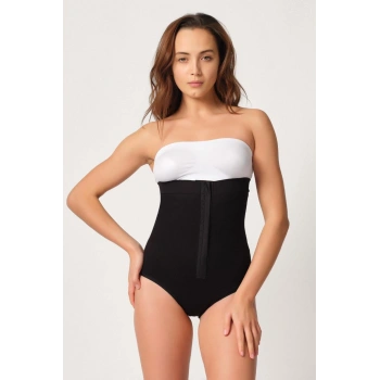 MARSİLYAN™ SİYAH MI  2088 Önden Agraflı Slip Korse