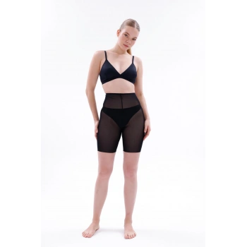 MARSİLYAN™ SİYAH MI  2705 Lazer Tül Boxer Hayalet Korse
