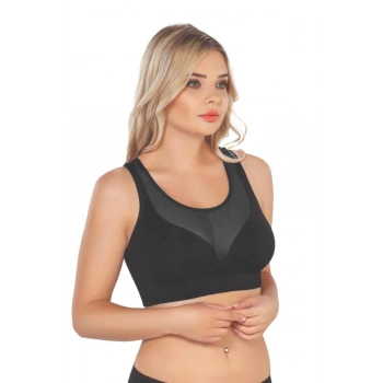 MARSİLYAN™ SİYAH MI  4028 Seamless Tül Toparlayıcı Büstiyer