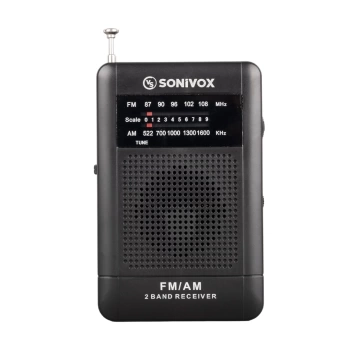 SİYAH RENK CEP TİPİ ANALOG FM RADYO VS-R115 (4887)