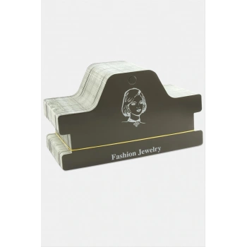 Siyah Renkli Tasma Kolye ve Saç Bandı Kartı