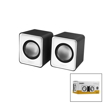 SNOPY SN-66  BEYAZ  USB 2.0 MULTİMEDYA 1+1 HOPARLÖR SPEAKER SET 6W (4887)