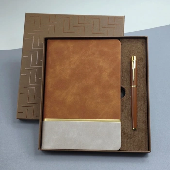 Soft Deri Defter Ve Roller Kalem Seti