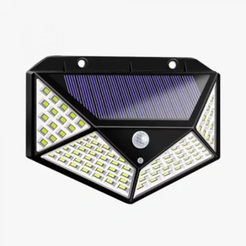 Solar Hareket Sensörlü Duvar Lambası 100 Led