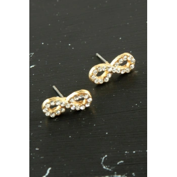 Sonsuzluk Taşlı Minik Küpe