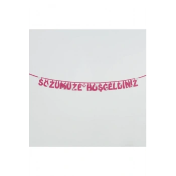 Sözümüze Hoşgeldiniz Keçe Yazı