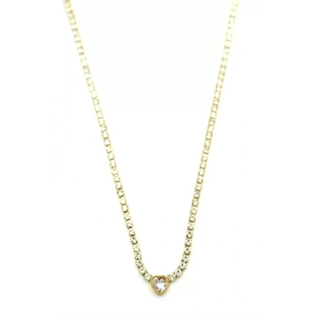 Su Yolu Kalp Kolye - Altın