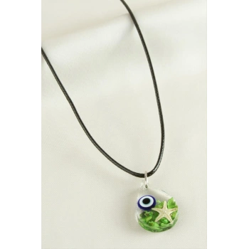 Sultan Çiçeği Damla Epoksi Kolye