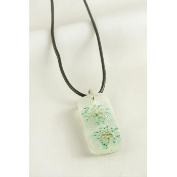 Sultanotu Dikdörtgen Epoksi Kolye