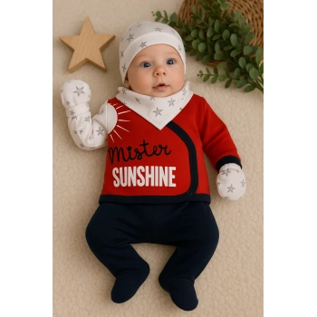 Sun Shine Desenli 5li Erkek Hastane Çıkışı