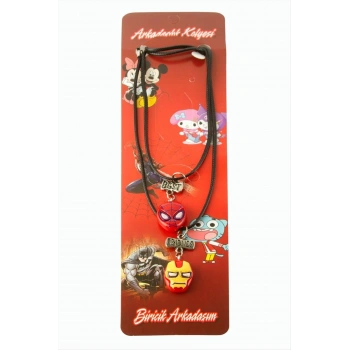 Süper Kahramanlar Arkadaşlık Kolyeleri (Çift Kolye)