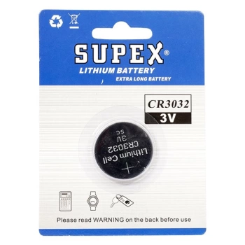 SUPEX CR3032 3V LİTYUM PİL TEKLİ (4887)
