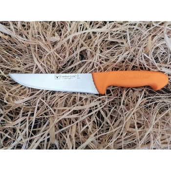 Sürmene Cumhur Çelik 61120 Kasap Kurban Bıçağı, 16,5 cm, Kaymaz Sap
